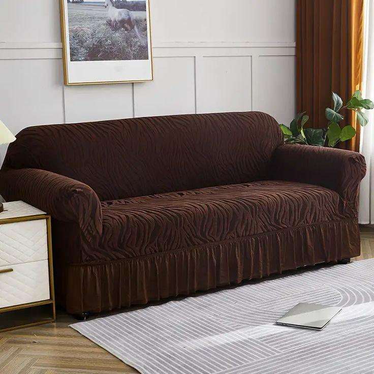 Zebra Velvet Sofa Cover