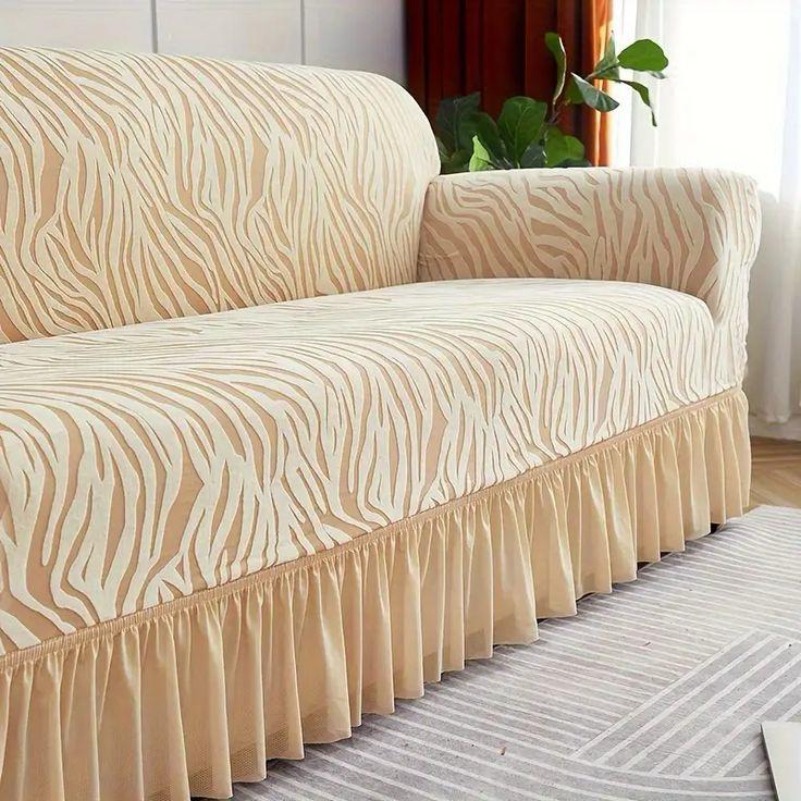 Zebra Velvet Sofa Cover