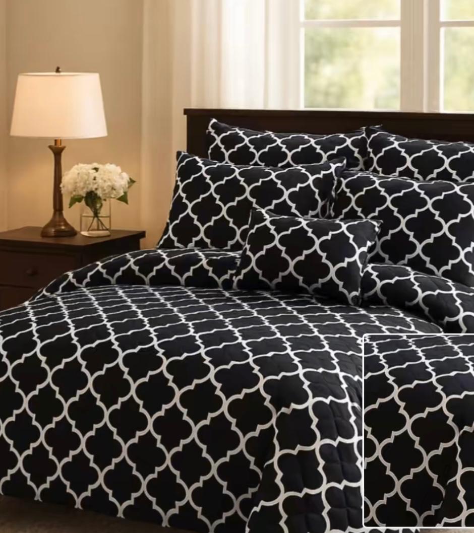 Luxury 5-Piece Bed Sprt Set with Matching Cushion – Premium Quality & Unique Design