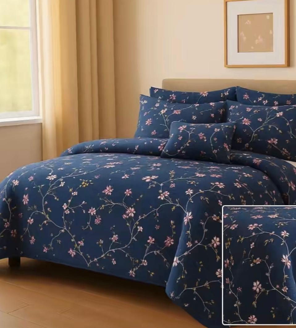 Luxury 5-Piece Bed Sprt Set with Matching Cushion – Premium Quality & Unique Design